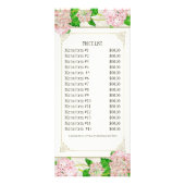 Publicitaire Carte de tarif d'affaires - Rose Hydrangea Florist (Dos)