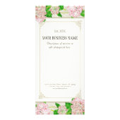 Publicitaire Carte de tarif d'affaires - Rose Hydrangea Florist (Dos)