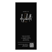 Publicitaire Carte de tarifs de salon (Dos)