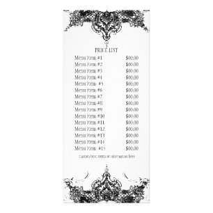 Publicitaire Carte de taux d'affaires - Toile Damask Swirl Flor