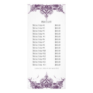 Publicitaire Carte de taux d'affaires - Toile Damask Swirl Flor
