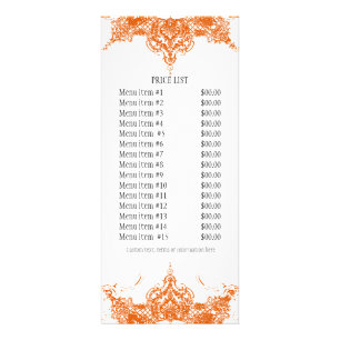 Publicitaire Carte de taux d'affaires - Toile Damask Swirl Flor