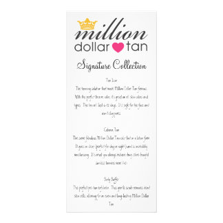 Publicitaire Carte de verticale de collection de signature de