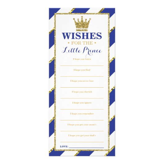 Publicitaire Carte de voeux, Baby shower, Prince, 25 Pack (Devant)