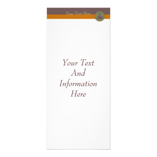 Publicitaire Carte en rack à café chaud (Devant)