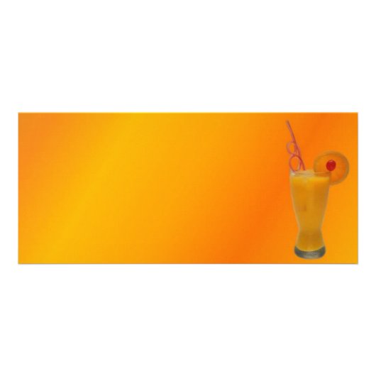 Publicitaire Carte en rack à jus d'orange (Devant)