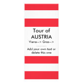 Publicitaire Carte en rack avec Drapeau d'Autriche (Devant)