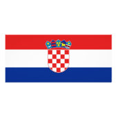 Publicitaire Carte en rack avec drapeau de Croatie (Dos)