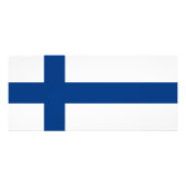 Publicitaire Carte en rack avec drapeau de Finlande (Dos)