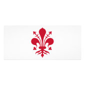 Publicitaire Carte en rack avec Drapeau de Florence, Italie (Dos)