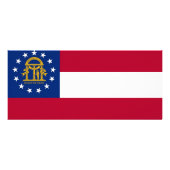 Publicitaire Carte en rack avec Drapeau de Géorgie, U.S.A. (Dos)