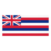 Publicitaire Carte en rack avec Drapeau de Hawaii, U.S.A. (Dos)