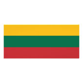 Publicitaire Carte en rack avec drapeau de Lituanie (Dos)