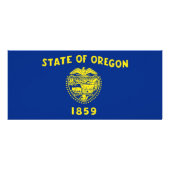 Publicitaire Carte en rack avec Drapeau de l'Oregon, États-Unis (Dos)