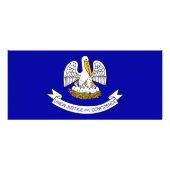 Publicitaire Carte en rack avec Drapeau de Louisiane, États-Uni (Dos)