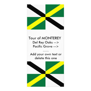 Publicitaire Carte en rack avec Drapeau de Monterey, U.S.A.