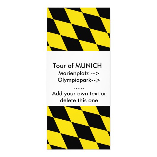 Publicitaire Carte en rack avec drapeau de Munich (Devant)