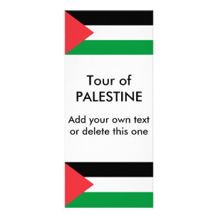 Publicitaire Carte en rack avec Drapeau de Palestine