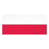 Publicitaire Carte en rack avec drapeau de Pologne (Dos)