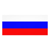 Publicitaire Carte en rack avec Drapeau de Russie (Dos)