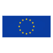 Publicitaire Carte en rack avec Drapeau d'Europe (Dos)
