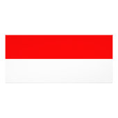 Publicitaire Carte en rack avec drapeau d'Indonésie (Dos)