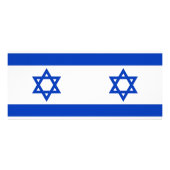 Publicitaire Carte en rack avec Drapeau d'Israël (Dos)