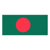Publicitaire Carte en rack avec drapeau du Bangladesh (Dos)