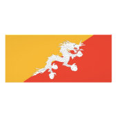 Publicitaire Carte en rack avec drapeau du Bhoutan (Dos)