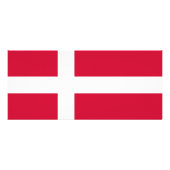 Publicitaire Carte en rack avec drapeau du Danemark (Dos)