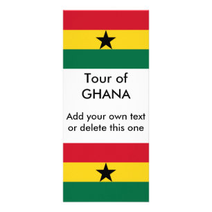 Publicitaire Carte en rack avec drapeau du Ghana