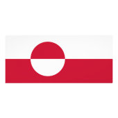 Publicitaire Carte en rack avec drapeau du Groenland (Dos)
