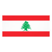 Publicitaire Carte en rack avec drapeau du Liban (Dos)