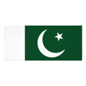 Publicitaire Carte en rack avec drapeau du Pakistan (Dos)