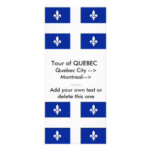 Publicitaire Carte en rack avec drapeau du Québec, Canada