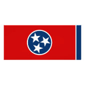 Publicitaire Carte en rack avec drapeau du Tennessee, U.S.A. (Dos)