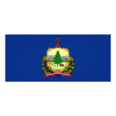 Publicitaire Carte en rack avec Drapeau du Vermont, États-Unis. (Dos)