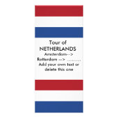 Publicitaire Carte en rack avec Drapeau Pays-Bas (Devant)