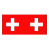 Publicitaire Carte en rack avec Drapeau Suisse (Dos)
