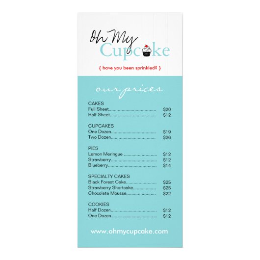 Publicitaire Carte en rack de boulangerie Whimsical (Devant)