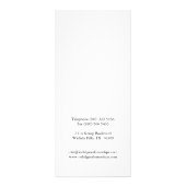 Publicitaire Carte en rack de boutique glamour et classique (Dos)