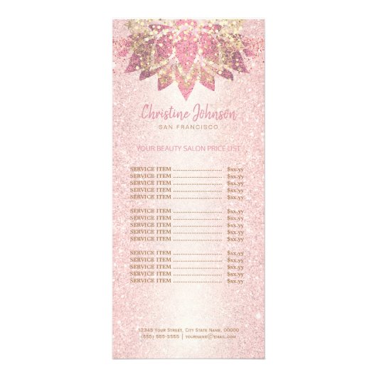 Publicitaire carte en rack de conception de fleur de lotus de f (Devant)