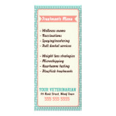 Publicitaire Carte en rack vétérinaire - Personnalisable (Dos)
