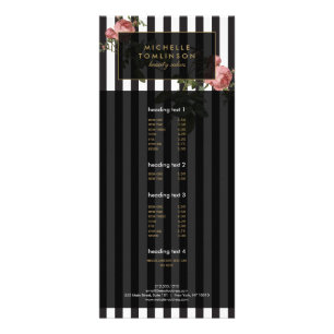 Publicitaire Carte en rack vintage à salon rayé