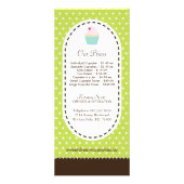 Publicitaire Carte en rack Whimsical et amusant Cupcake (Dos)