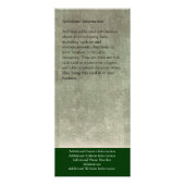 Publicitaire Carte faite sur commande de support, conception (Dos)