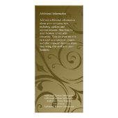 Publicitaire Carte faite sur commande de support, conception de (Dos)