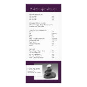 Publicitaire Carte faite sur commande de support de salon (Dos)