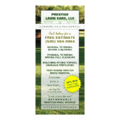 Publicitaire Carte faite sur commande de support de soin de (Devant)