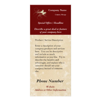 Publicitaire Carte faite sur commande de support, papillon